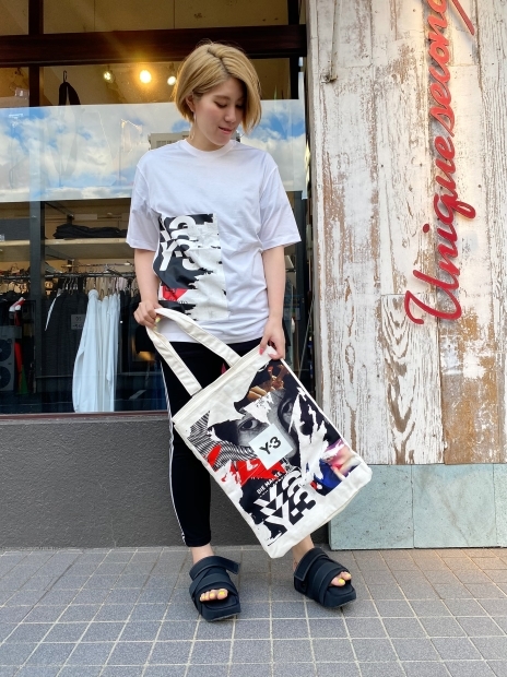 画家 内田すずめ × Yohji Yamamotoのコラボレーション作品「Y-3ワイスリー」新作TシャツとトートBAG入荷です。_c0204280_14585699.jpg