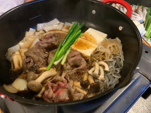 天ぷら鍋ですき焼き : Bluecheese in Singapore | 白馬・NZを離れて