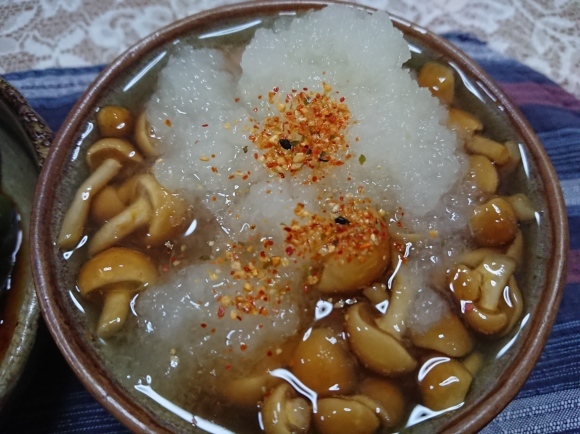 7/27 DHCラガービール、丸ごとピーマン、なめこおろし、麻布かりんと、醤油ラーメン@自宅_b0042308_13261343.jpg