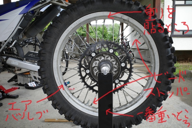 でぃ あいわい Wr250r ホイールバランス Hello Everblue でぃ あいわい Wr250r ホイールバランス Hello Everblue