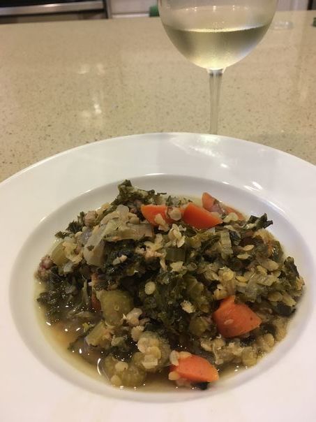 Kale and Lentils。_e0382875_19173470.jpg