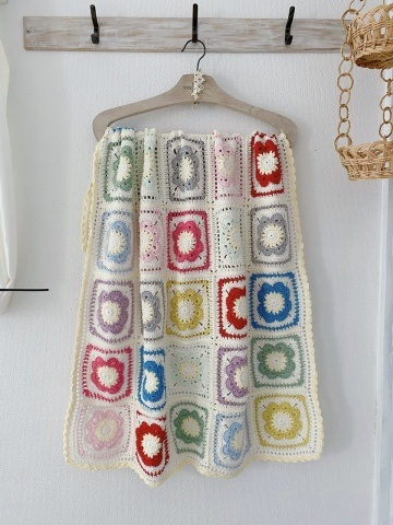 〇cotton〇カラフル ブランケット〇フラワー*_f0348775_09244712.jpeg