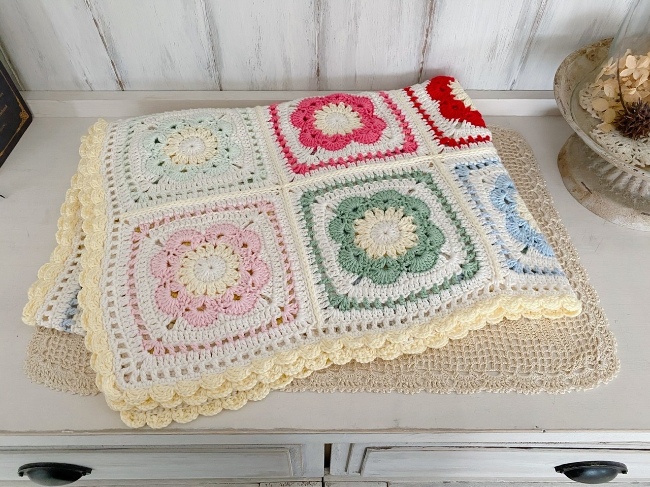 〇cotton〇カラフル ブランケット〇フラワー*_f0348775_09255176.jpeg