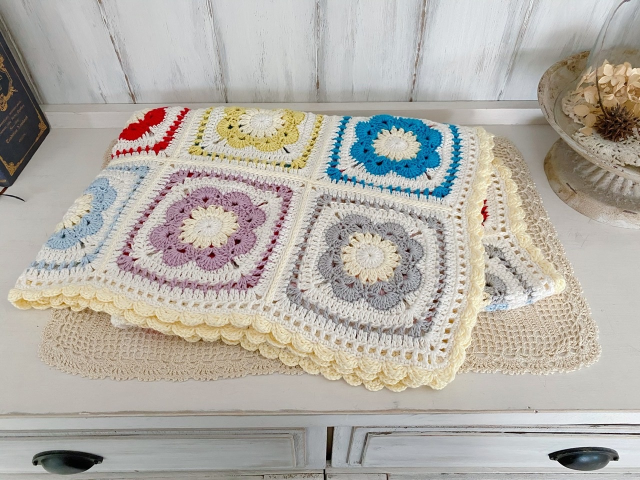 〇cotton〇カラフル ブランケット〇フラワー*_f0348775_09260693.jpeg