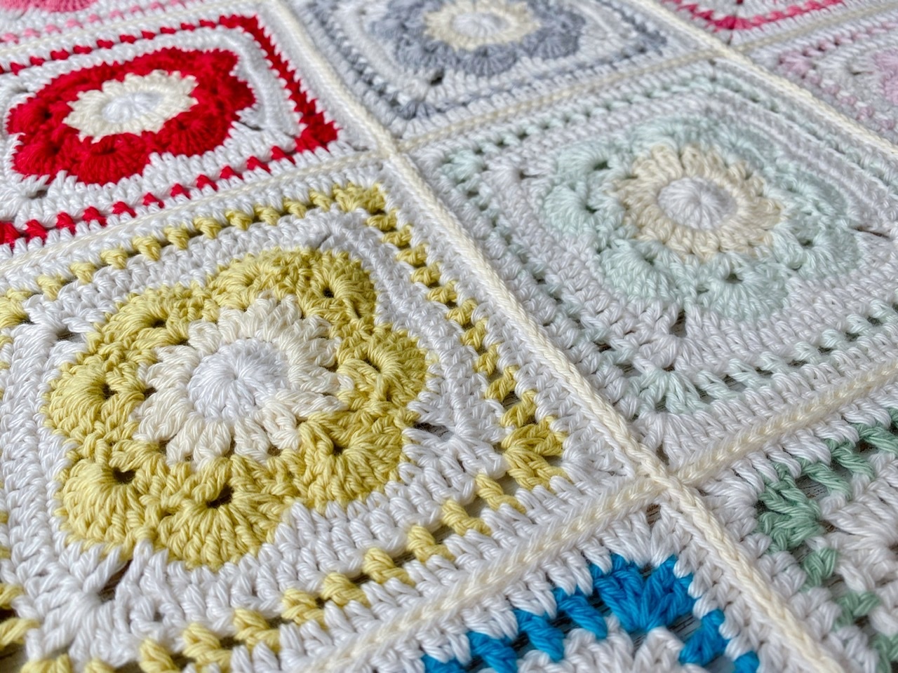 〇cotton〇カラフル ブランケット〇フラワー*_f0348775_09274532.jpeg