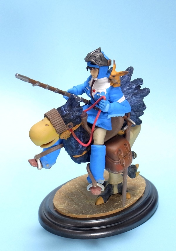 カイ と ナウシカ プラモデル塗装済み完成品 カイに乗るナウシカ プラモデル完成品