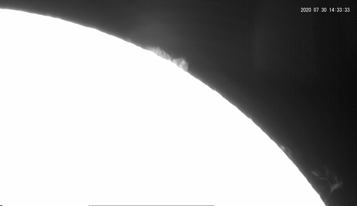 7月30日の太陽 大プロミネンス発生!_e0174091_16422949.jpg