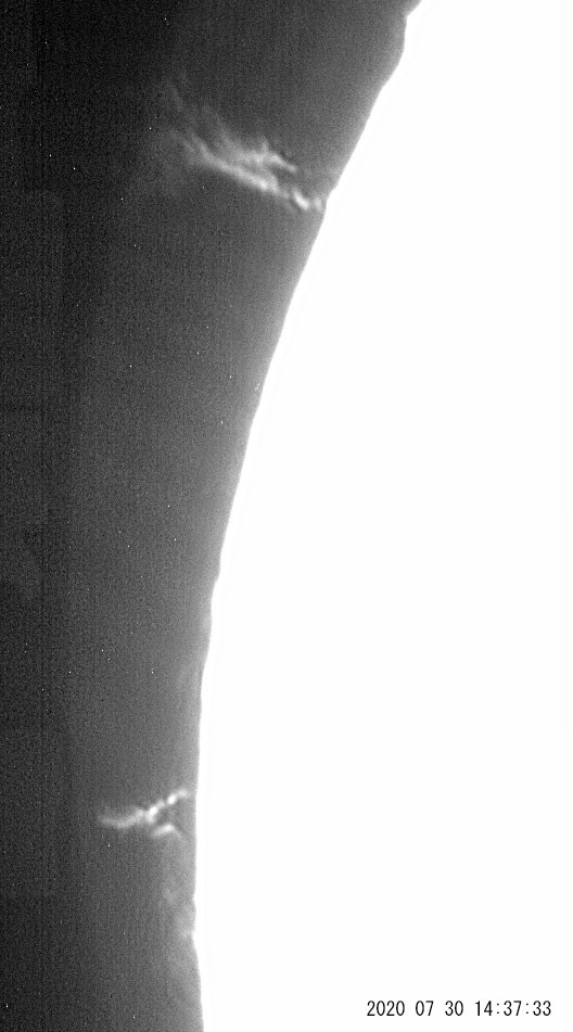 7月30日の太陽 大プロミネンス発生!_e0174091_16423744.jpg