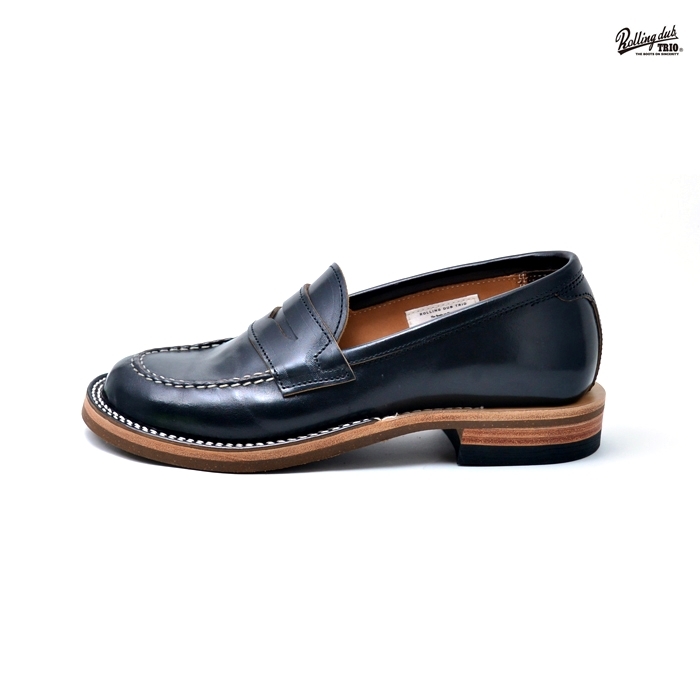 ROLLING DUB TRIO(ローリングダブトリオ) 【2020年春夏商品】ROOTS C LOAFER/コインローファー/RDT-BF09:HORSE BUTT BLA_c0204678_17042840.jpg
