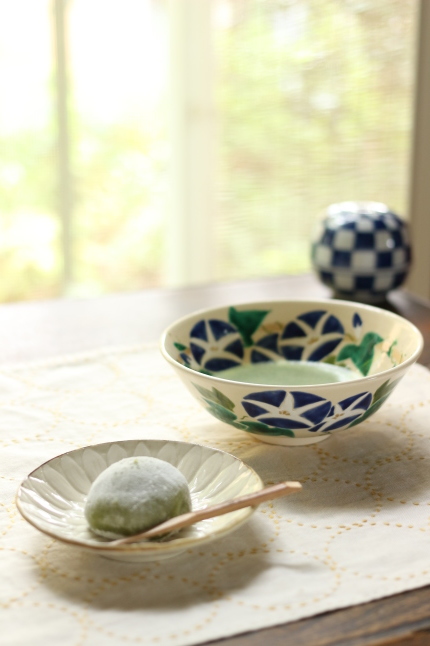まん丸刺し子と、和菓子と、お抹茶と_f0354014_11101821.jpg