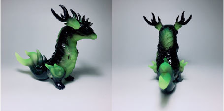 サイン入り　FROG TREE ソフビ 麟核 受肉 蓄光&幼麟核&畳 付 2019年11月22日からの「DesignerCon2019」へ出店する造形工房