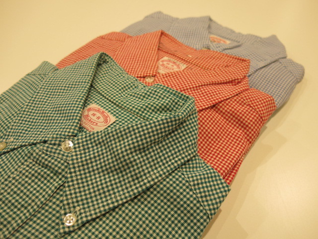 \"BROOKS BROTHERS BD SHIRT CHECKERED OXFORD\"ってこんなこと。_c0140560_14443205.jpg