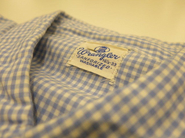 \"WRANGLER WESTERN SHIRT BLUE GINGHAM\"ってこんなこと。_c0140560_15081565.jpg