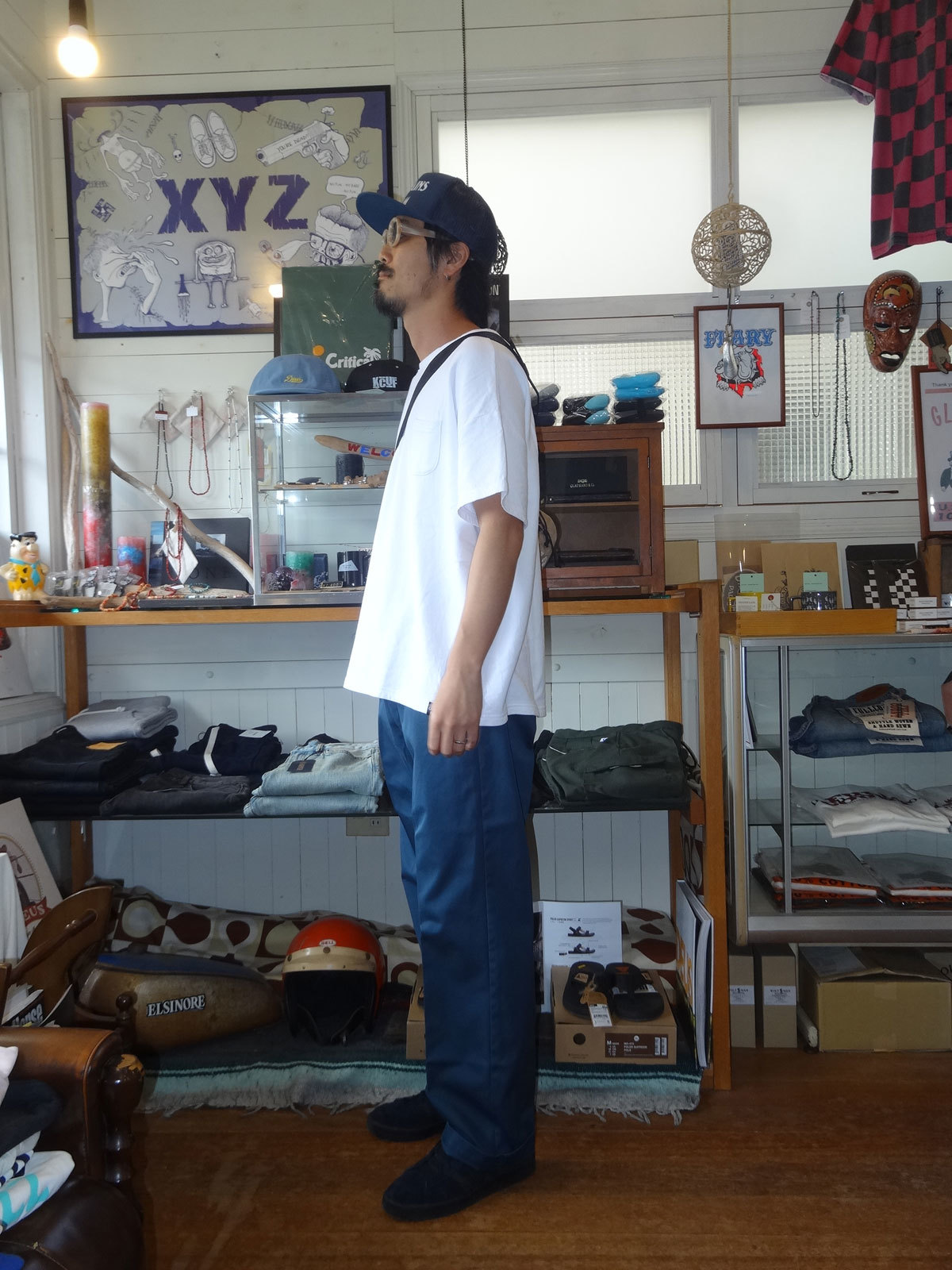 CAPTAINS HELM / キャプテンズヘルム #T/C WORK PANTS : FLARY 