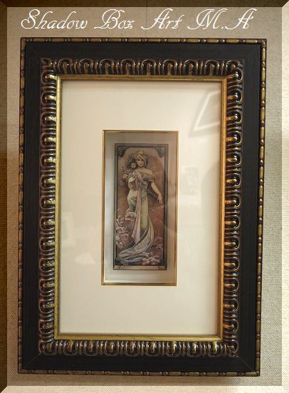 ミュシャ　額縁 ミュシャ】 絵画額装品 桜草 | 額縁通販・画材通販のことなら