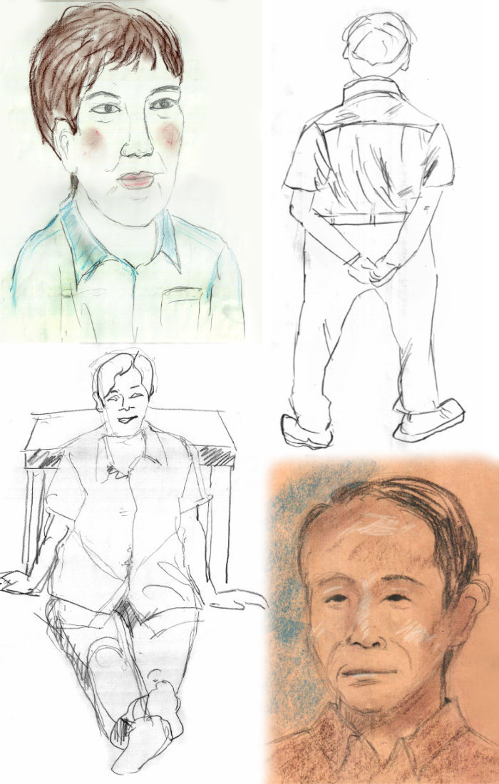 第72回人物スケッチ会のご報告 その4 プチ撮り福岡そしてスケッチ 博多人物スケッチ会 街角人物デッサン