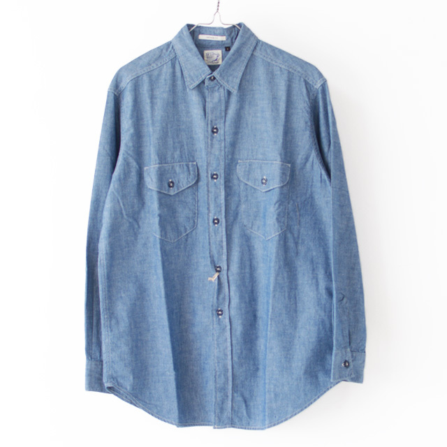 orslow [オアスロウ] M UTILITY WORK SHIRT CHAMBRAY [01-8063-84] ユーティリティー ワークシャツ ・シャンブレーシャツ・　MEN\'S _f0051306_15563946.jpg