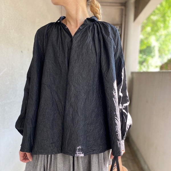 BLACK DENIM GATHER BLOUSE_d0364239_20243297.jpg