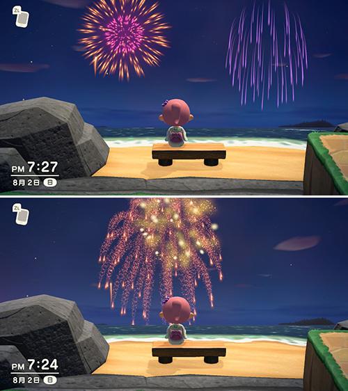 あつまれ どうぶつの森 しましま雑記 夏のしま島で素潜り 花火大会を満喫 ゴチログ Gotthi Log あつまれ どうぶつの森 しましま雑記 夏のしま島で素潜り 花火大会を満喫 ゴチログ Gotthi Log