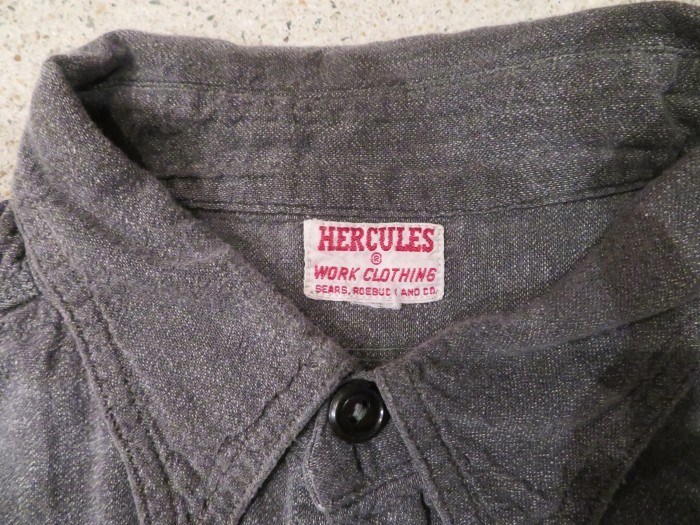 50's HERCULES Black Chambray Shirts 黒シャン ヘラクレス ブラック 
