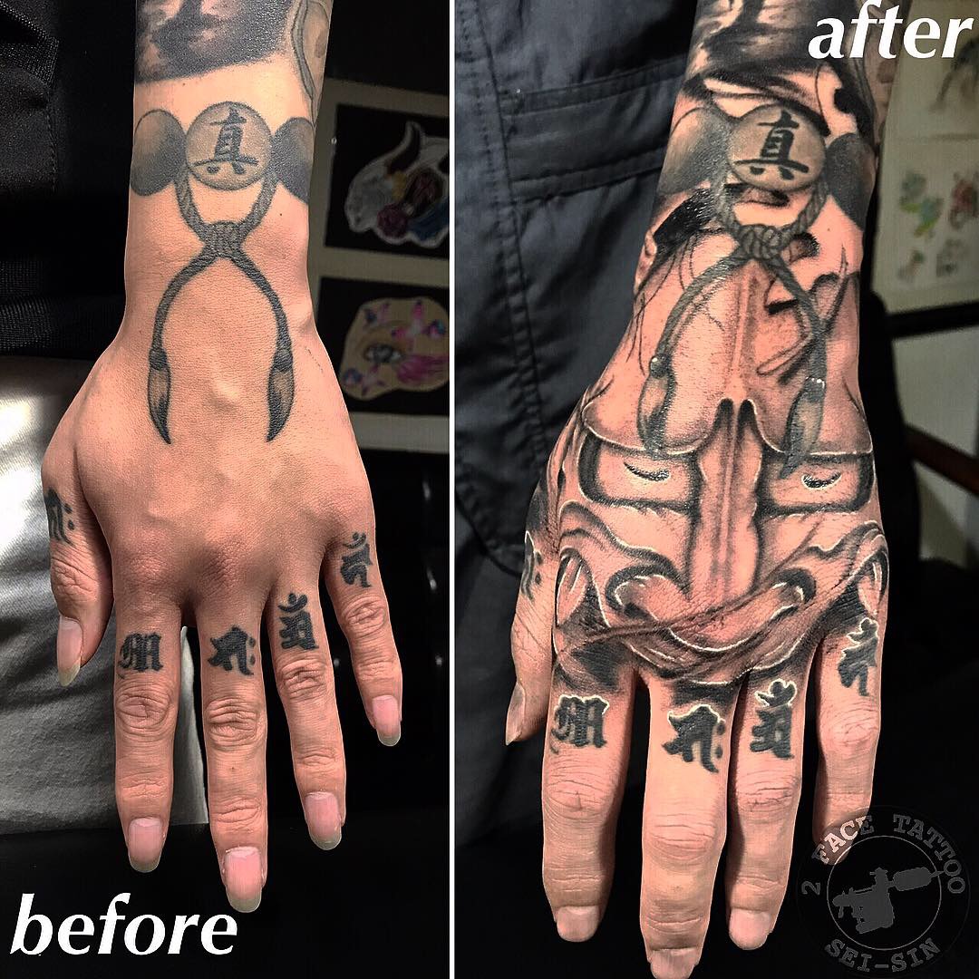 般若 和彫り カスタムワーク 2face Tattoo Studio Japan 千葉県木更津市 刺青処 聖針