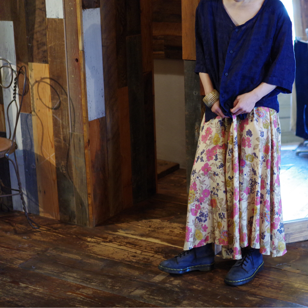 Flower Skirt × Navy Style_e0196261_17061676.jpg