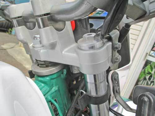 S田サン号 セロー225WのFフォーク延長&タイヤ交換で林道SPL化が