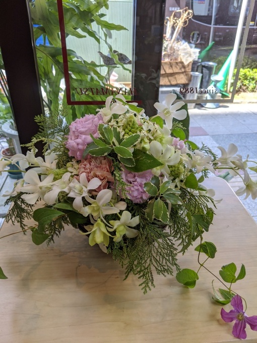 卓上アレンジ 花松日記 卓上アレンジ 花松日記