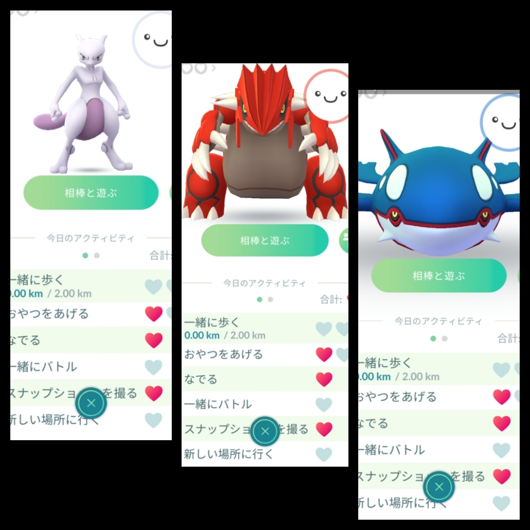 ポケモンgo 最高の相棒作り がんばリボン 自転車散歩