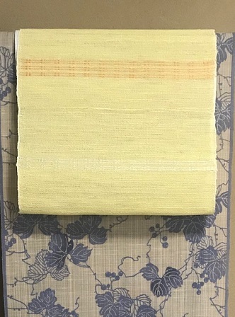 夏浮花黄色+竺仙松煙染前太鼓・明日は展示会へ。_f0181251_18483694.jpg