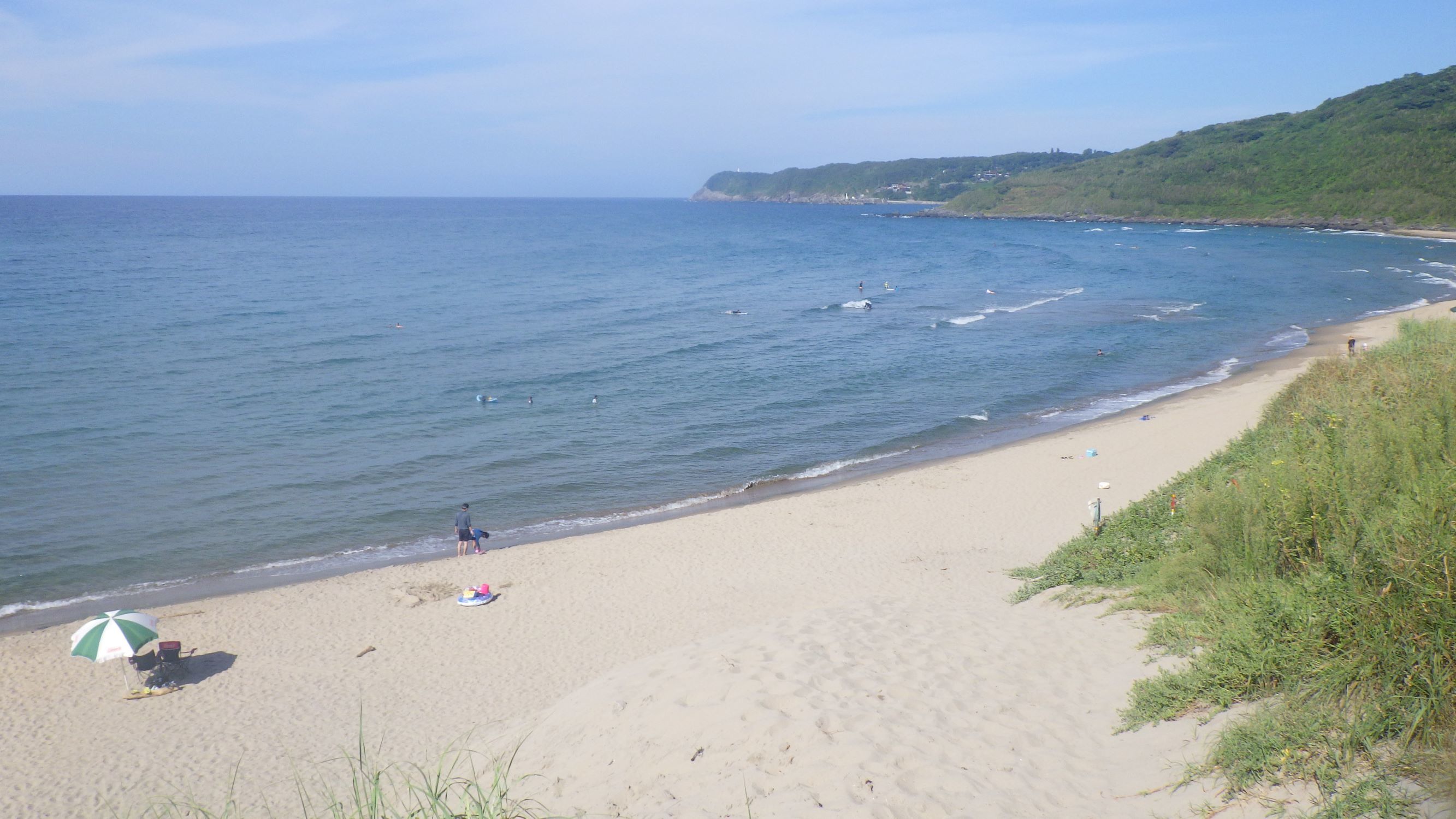 クリアーブルーの海でサーフィンスクール_f0009169_06315064.jpg