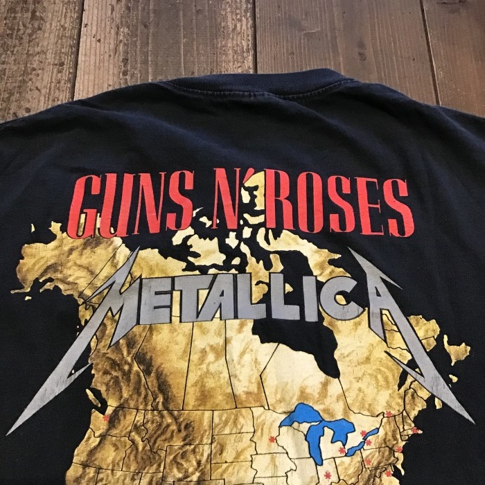 guns roses メタリカコラボTシャツ