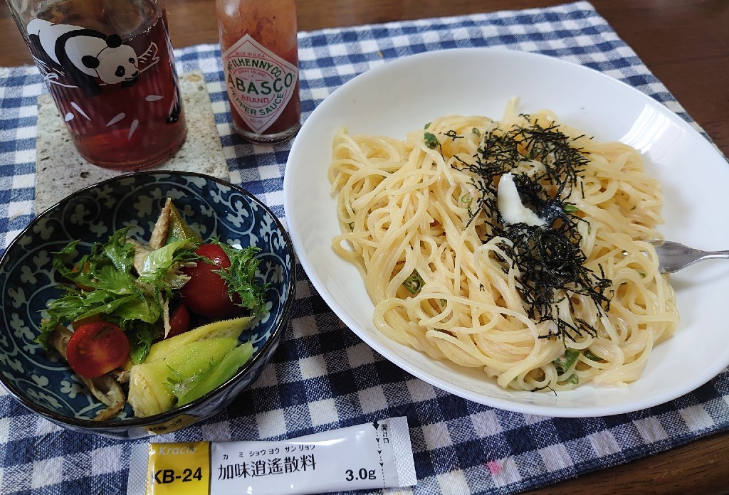 ８/16(日)タラコパスタ_c0388146_10160287.jpg