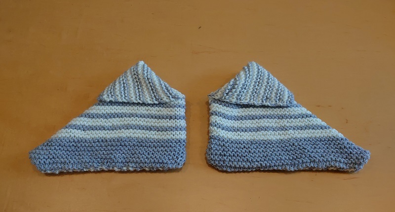 ガーター編みのルームシューズ 志乃 S スローライフ通信