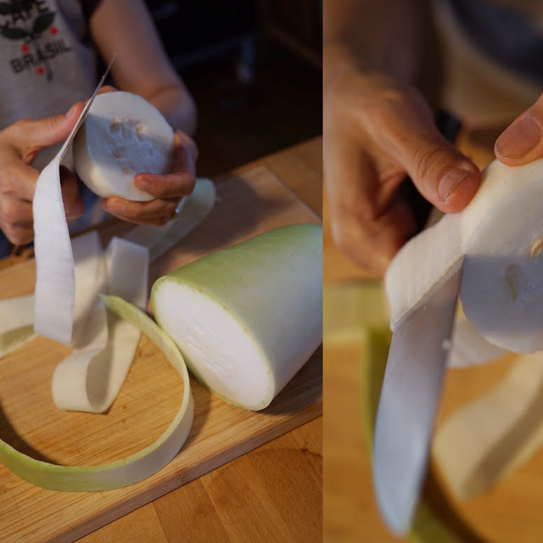 夕顔の実をもらったので 干瓢を作ってみる グルグルつばめ食堂 夕顔の実をもらったので 干瓢を作ってみる グルグルつばめ食堂