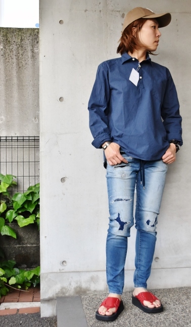 Spinner Bait 馬布Cotton NAVY SHIRTS_d0152280_06183514.jpg