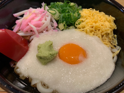 つるべの冷やしとろろうどん わさびが大好き