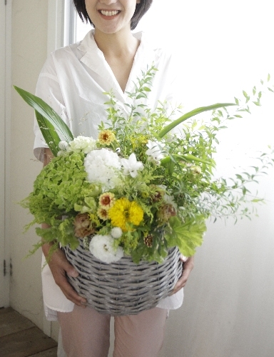 四十九日 法要花_d0086634_17230539.jpg