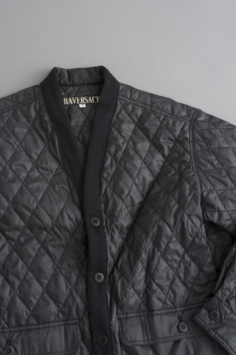 HAVERSACK Quilting Cardigan Jacket (Black) : un.regard.moderne