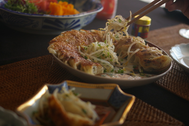 手作り餃子とメルロー種グレープジュース_d0327373_07102944.jpg