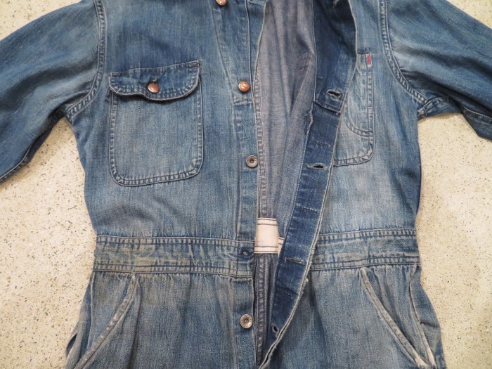 40\'s PIONEER DENIM INDUSTRI-ALLS + 明日、水曜日は店休日となります !!_e0187362_13415325.jpg
