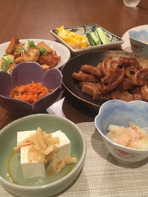 ビーガンディナー 車麩の角煮風と高野豆腐の唐揚げ_d0348118_14455116.jpeg