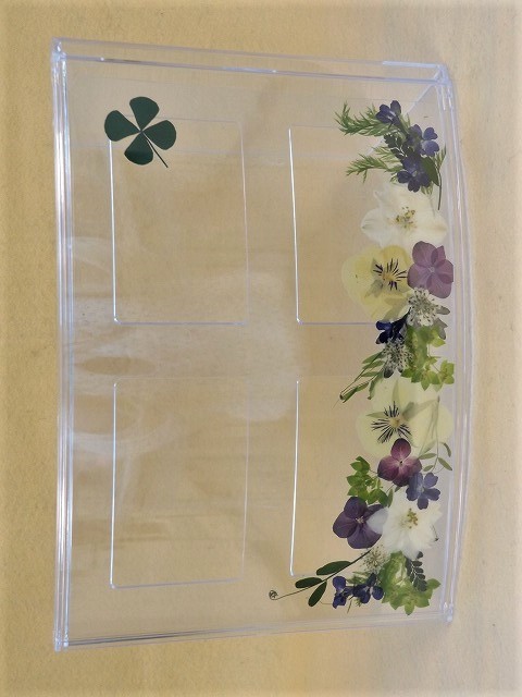 押し花でフォトフレーム アジルメンテな気分で