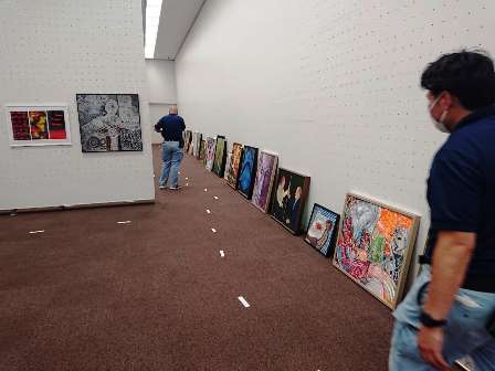作業日誌 第16回世界絵画大賞展 作品展示作業 谷中田美術作業日誌 作業日誌 第16回世界絵画大賞展 作品展示作業 谷中田美術作業日誌