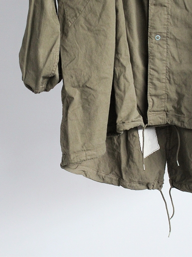50\'s US ARMY SNOW PARKA　DEAD STOCK / WHITE → OVER DYED / OLIVE　+ POCKET , REPAIR CUFF_b0139281_1814416.jpg