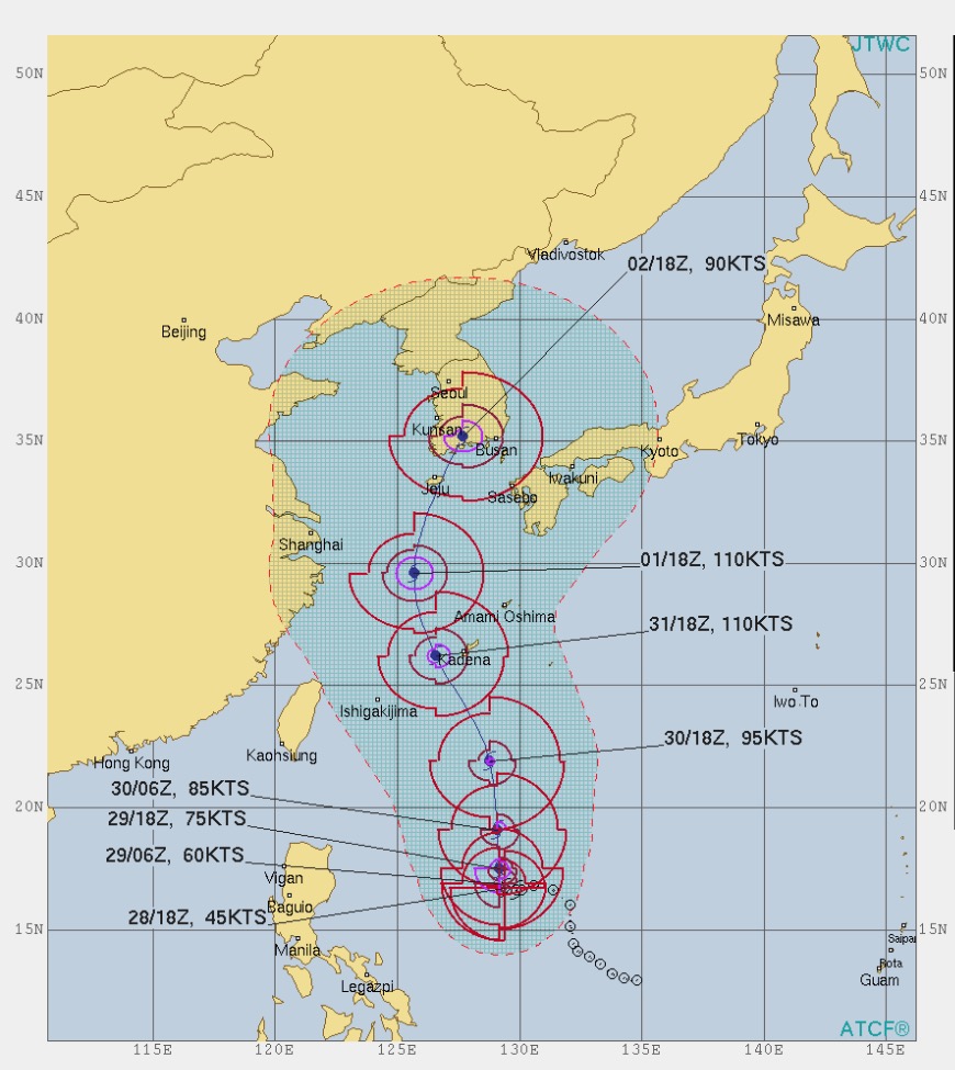 台風 ecmwf ヨーロッパ 情報