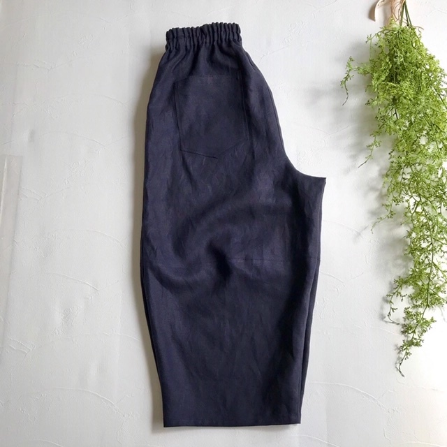 リネンでコクーンパンツ作りました Flora 大人服とナチュラル雑貨 リネンでコクーンパンツ作りました Flora 大人服とナチュラル雑貨
