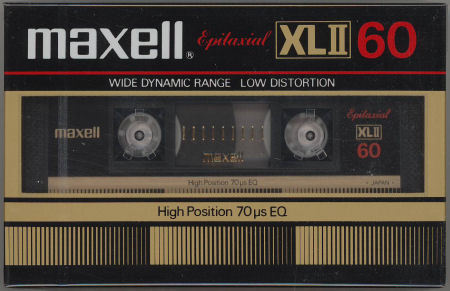 収納棚カセットテープ　収納ケース付き  maxell XLⅡ、XLⅡ-S 45本セット