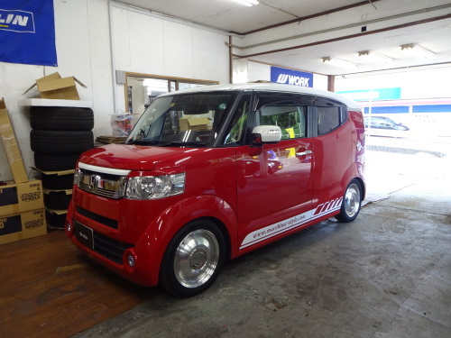 N Boxスラッシュにホイール 車高調ほかパーツ装着 Macchinaの公式ブログ