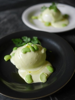 ELLEgourmetインスタライブ 枝豆ソースのウフマヨ_b0255896_13453336.jpg